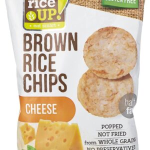 شيبس أرز بني كامل بنكهة الجبنة – RiceUP Popped Brown Rice Chips